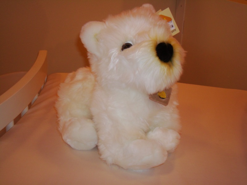 Peluches Cane Terrier bianco Plush & Company