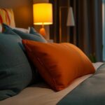Cuscini profumati in una camera d'albergo, evidenziando l'attenzione al comfort degli ospiti.