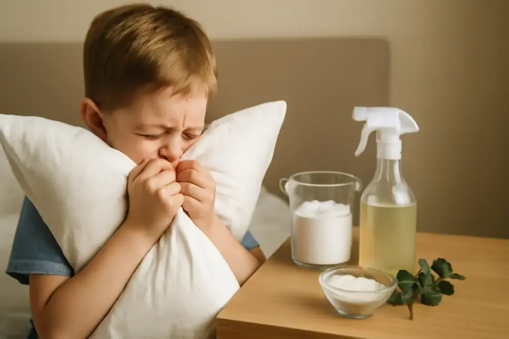 Odore sgradevole nei cuscini dei bimbi: soluzioni casalinghe per un profumo delicato