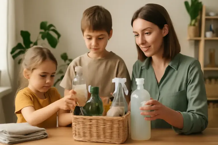 Riorganizzare i prodotti di pulizia per la casa con bambini: la scelta green che fa davvero la differenza