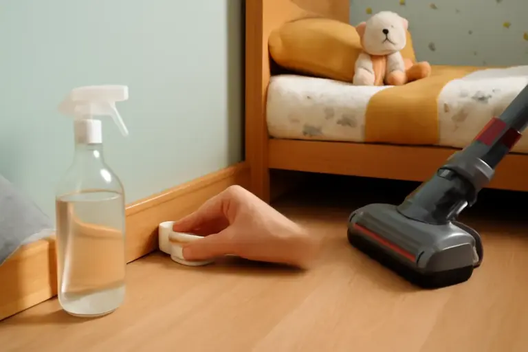Come prevenire la polvere dai battiscopa nella cameretta: tecnica naturale che riduce il bisogno di passare spesso l’aspirapolvere