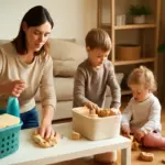 Come conciliare pulizia domestica e organizzazione con bambini piccoli? Consigli pratici che liberano tempo ogni giorno