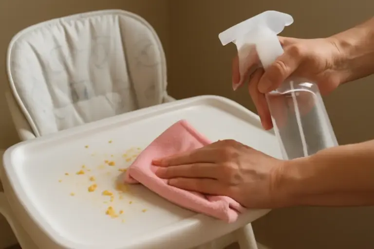 Rimedio casalingo per eliminare tracce di cibo secco dal tavolo dei piccoli: soluzione dolce ed efficace in poche mosse