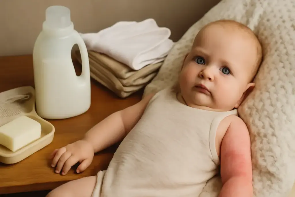 Sapone naturale o detersivo ecologico per i tessili dei bimbi? Cosa cambia davvero sulla pelle