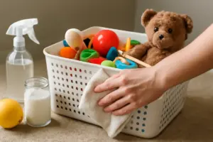 Come tenere pulito il box giochi dei bambini con ingredienti naturali: il trucco che evita la proliferazione di germi invisibili